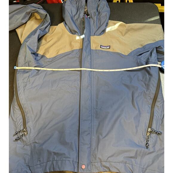 Patagonia Vintage Goretex Jacket #83405 Aquatic Blue Heather Medium - Picture 6 of 10